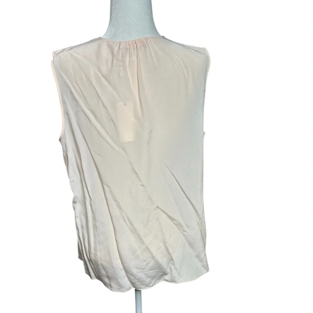 Tory Burch Jess Top 100% Silk Ballet Pink Size 14